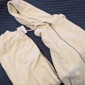 Athleta Forever Fleece Zip-Up Hoodie And Sweatpants